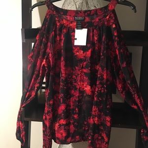 Cold shoulder blouse